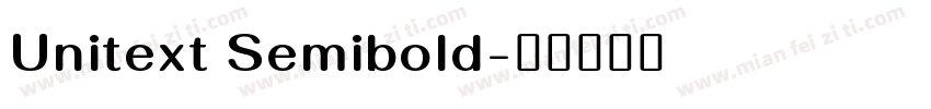 Unitext Semibold字体转换